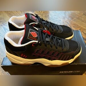Ektelon Black and Red Sneakers